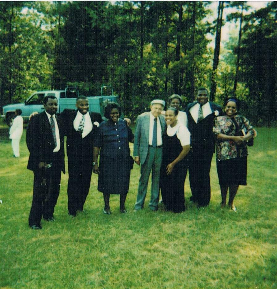 Frank & Burnadette Yates, Mary Crawford-Shields, Katrina, Hazel, Crawford brothers, & Uncle