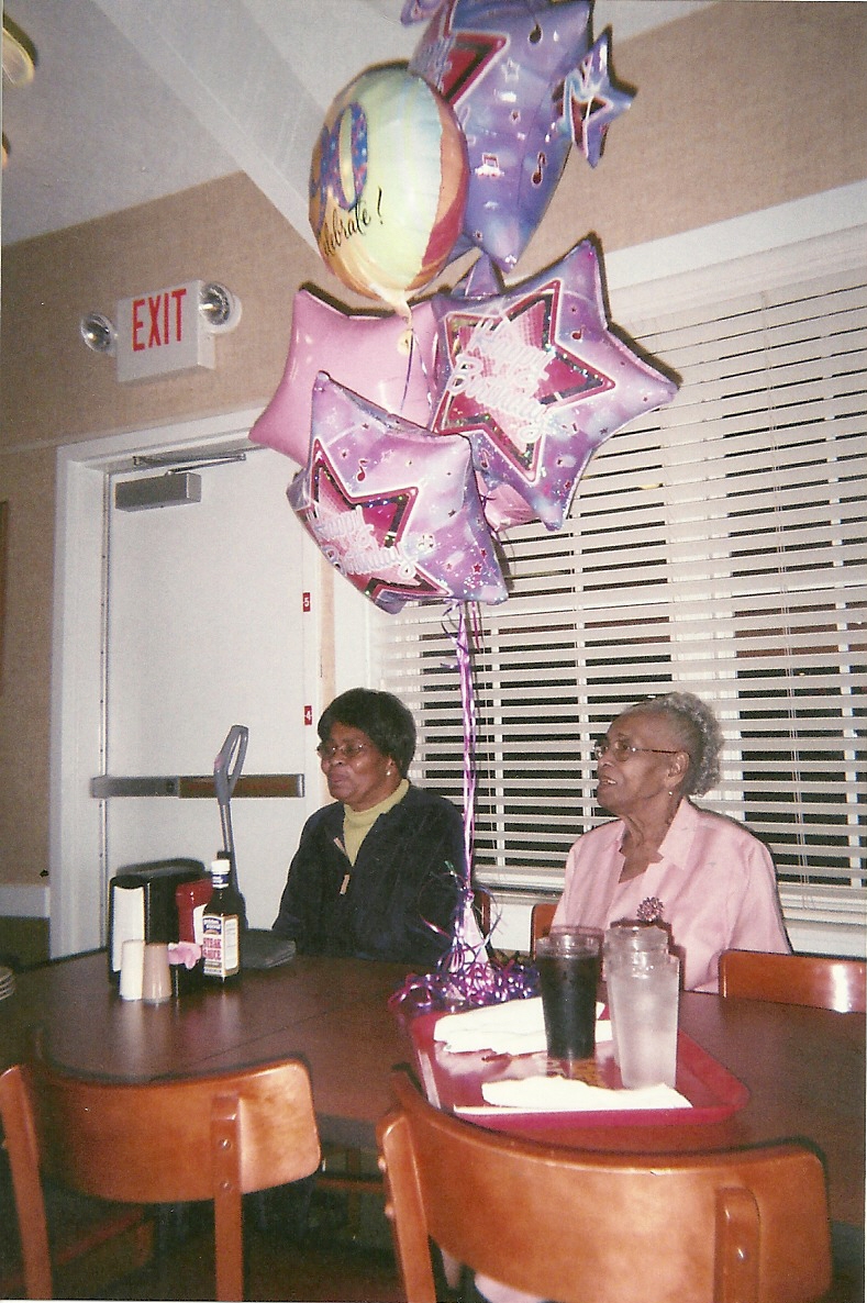 Izora & Ella (Izora's 90th birthday Jan 2010)